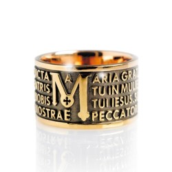 Tuam 925 sterling silver Hail Mary ring