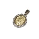 18 kt gold miraculous Madonna medal
