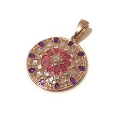 925 sterling silver Florence style pendent