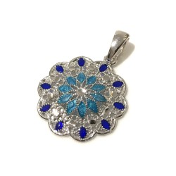 925 sterling silver Florence style pendent