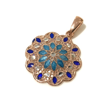 925 sterling silver Florence style pendent