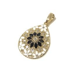 925 sterling silver Florence style pendent