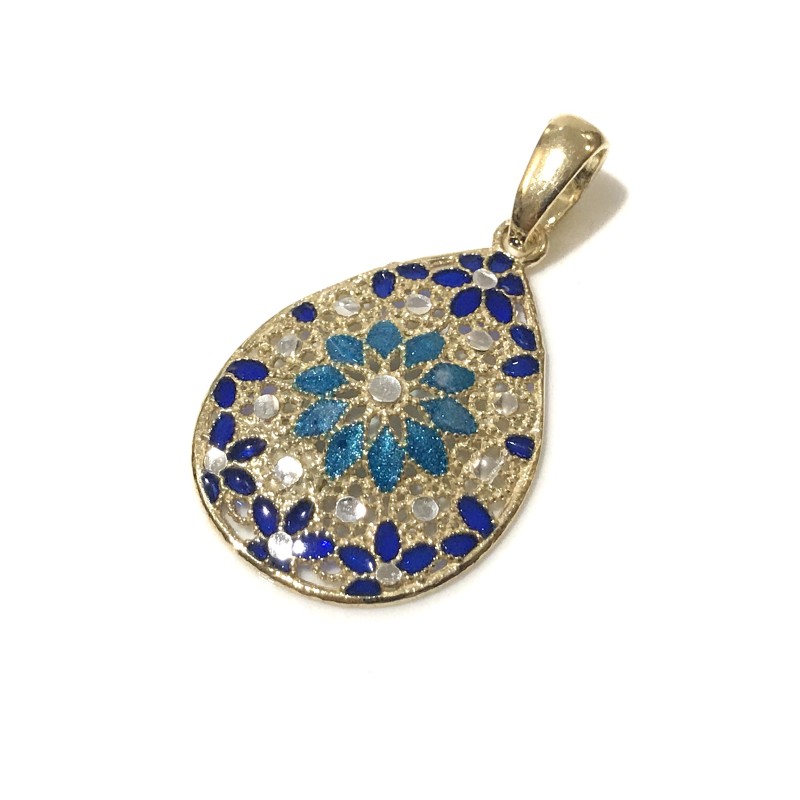 925 sterling silver Florence style pendent