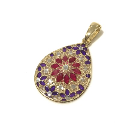 925 sterling silver Florence style pendent