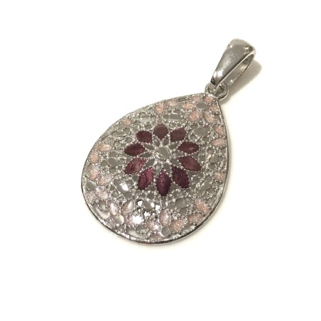 925 sterling silver Florence style pendent