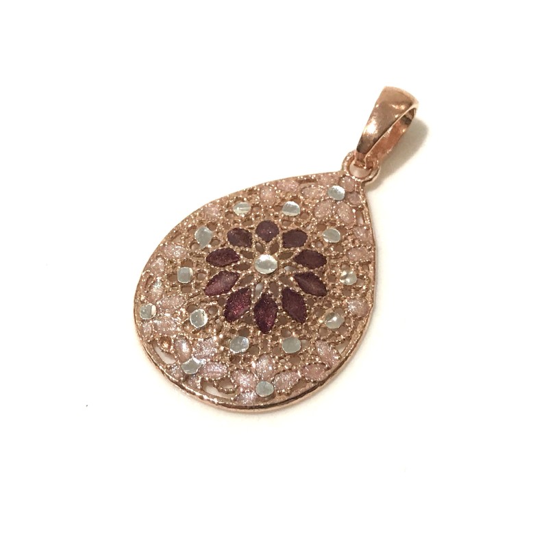 925 sterling silver Florence style pendent