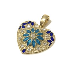 925 sterling silver Florence style pendent