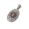 925 sterling silver Florence style pendent