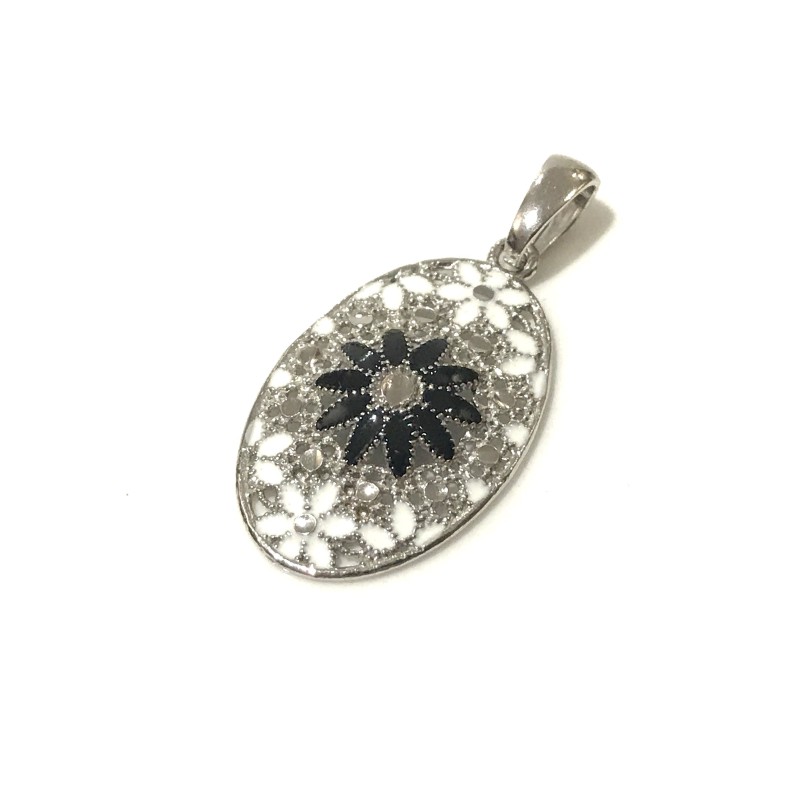 925 sterling silver Florence style pendent