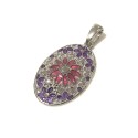 925 sterling silver Florence style pendent