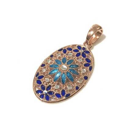 925 sterling silver Florence style pendent
