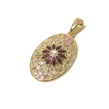 925 sterling silver Florence style pendent