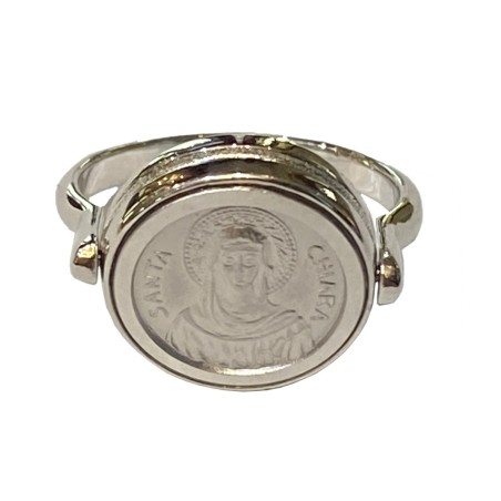 Anello SAN FRANCESCO SANTA CHIARA argento 925