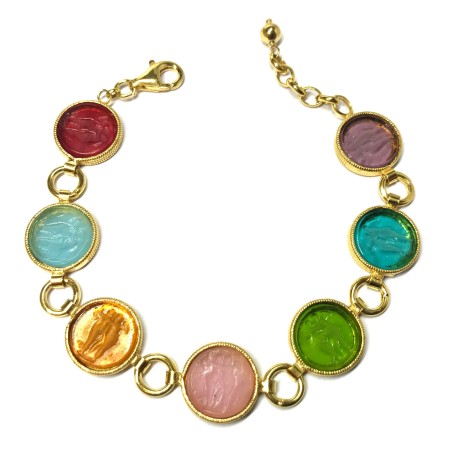 Michelangelo gioielli glass paste intaglio bracelet
