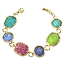 Michelangelo gioielli glass paste intaglio bracelet