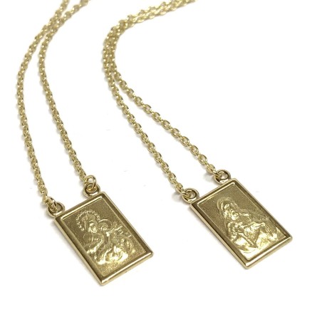 18 kt gold Scapular Necklace