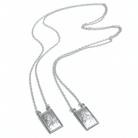 925 sterling silver Scapular necklace
