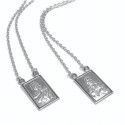 925 sterling silver Scapular necklace