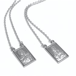 925 sterling silver Scapular necklace