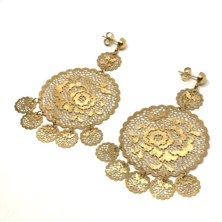 Neonero 18 kt gold earrings