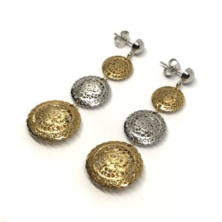 Neonero orecchini oro 18 kt