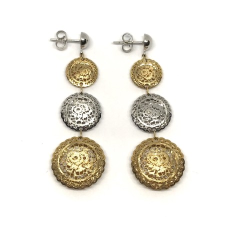 Neonero 18 kt gold earrings