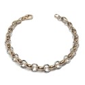 18kt rose and white gold Bolzon woman bracelet