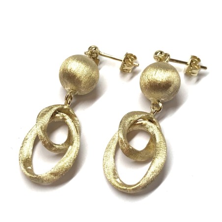 18kt yellow gold Bolzon woman earrings