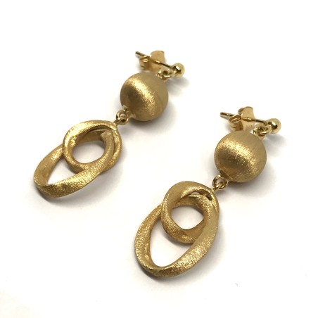 18kt yellow gold Bolzon woman earrings