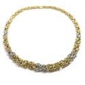 18kt white and yellow gold Bolzon woman necklace