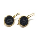 Michelangelo gioielli glass paste intaglio earrings