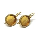 Michelangelo gioielli glass paste intaglio earrings