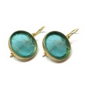 Michelangelo gioielli glass paste intaglio earrings