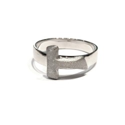 925 sterling silver Tau ring