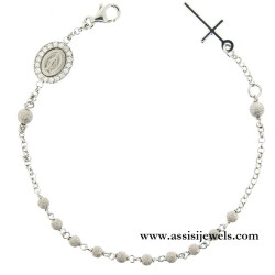 925 sterling silver rosary bracelet