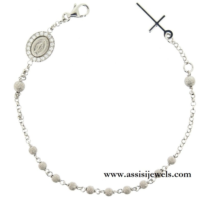 Bracciale rosario argento 925