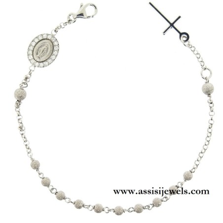 Bracciale rosario argento 925