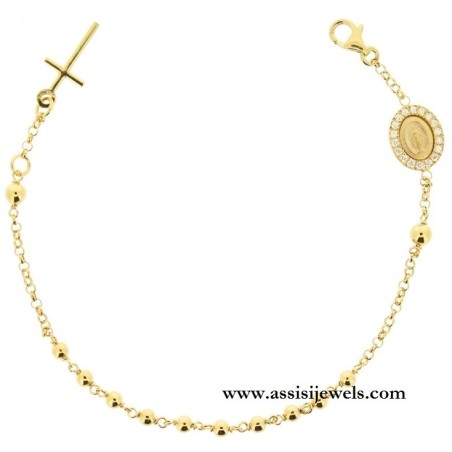 925 sterling silver rosary bracelet