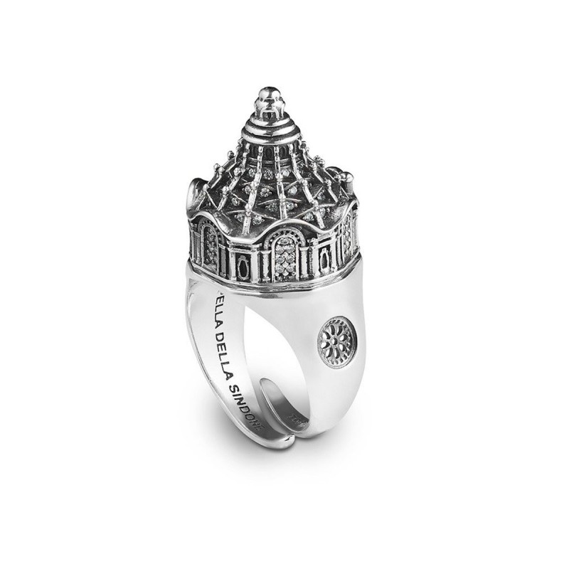 Sterling silver Turin Shroud Chapel Ellius ring