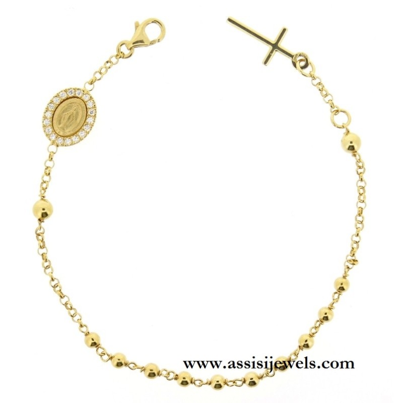 Bracciale rosario argento 925