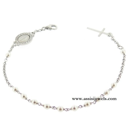 Bracciale rosario argento 925