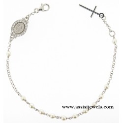 925 sterling silver rosary bracelet