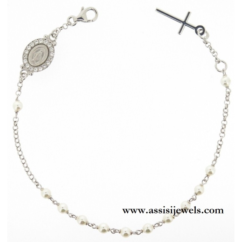 Bracciale rosario argento 925