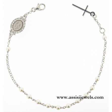 925 sterling silver rosary bracelet