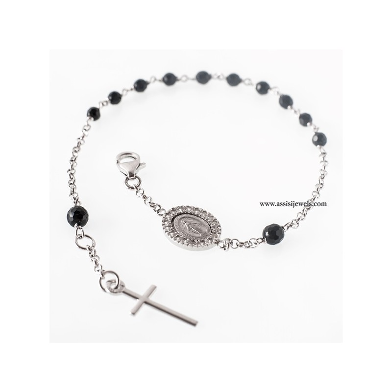 Bracciale rosario argento 925
