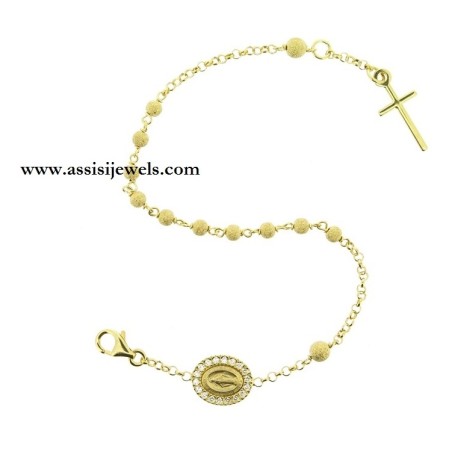Bracciale rosario argento 925
