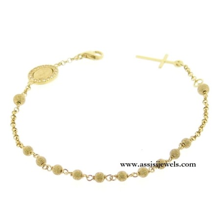925 sterling silver rosary bracelet