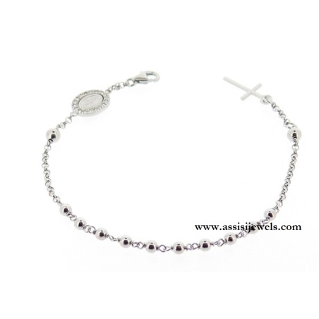 925 sterling silver rosary bracelet