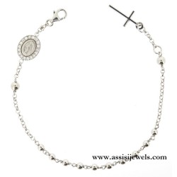 Bracciale rosario argento 925