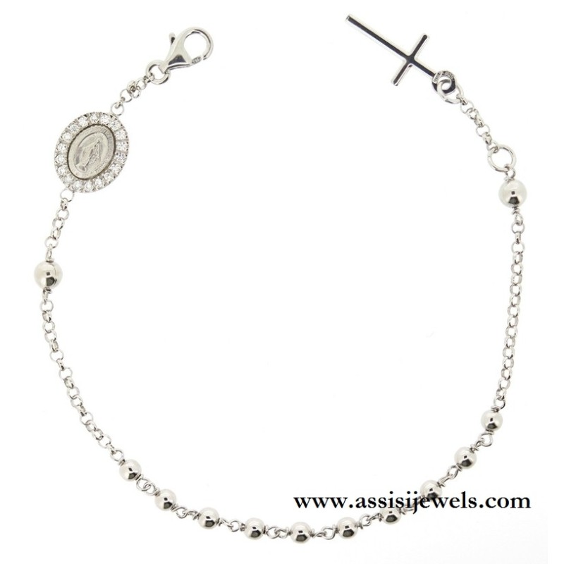 Bracciale rosario argento 925